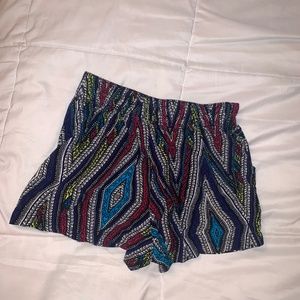 Mossimo Patterned Linen Shorts